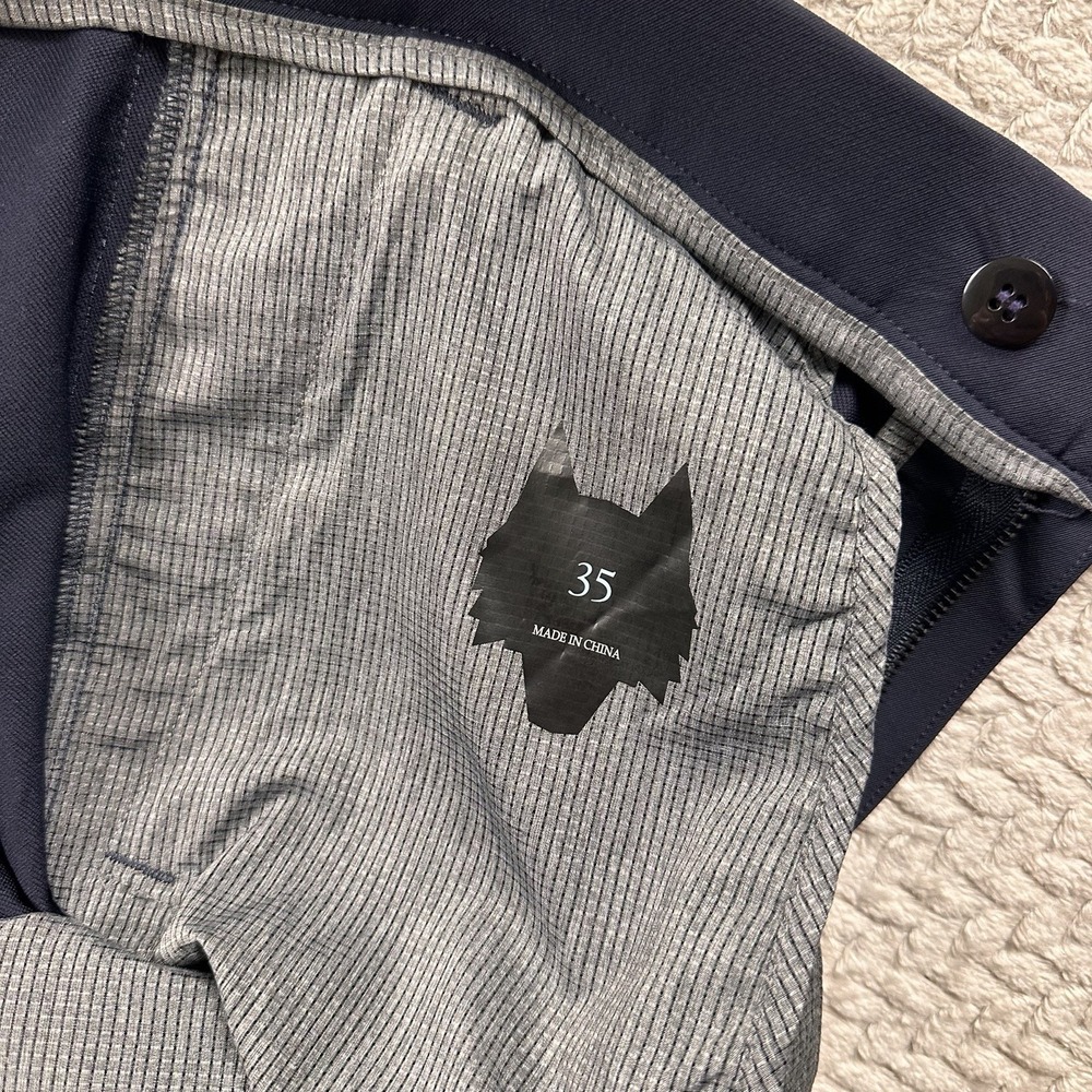 GREYSON Rumson Jogger Pants Men 35 Navy Heavyweight Tailored Performance Golf - Picture 14 of 16